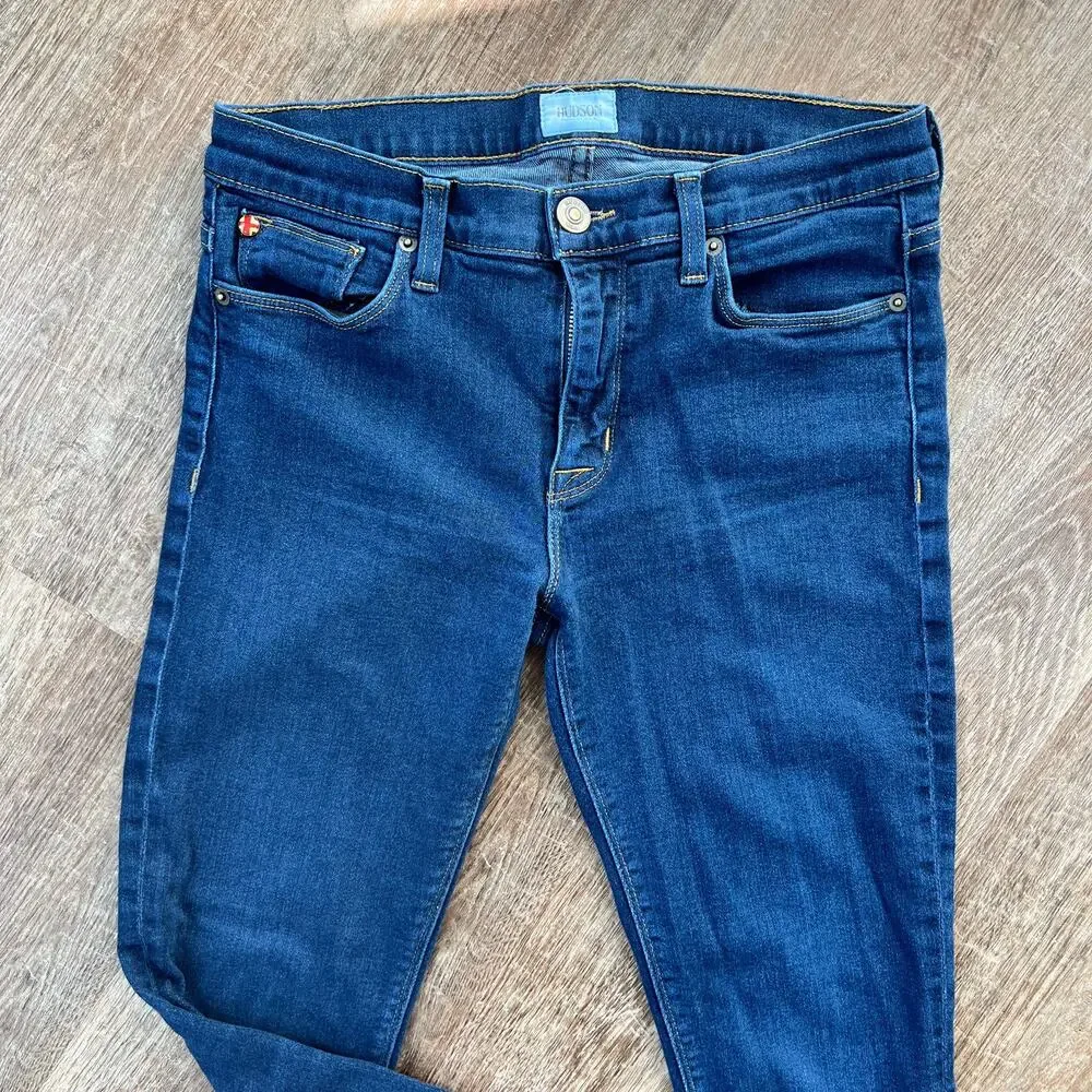 Hudson Nico Super Skinny Midrise Jeans Dark Wash
